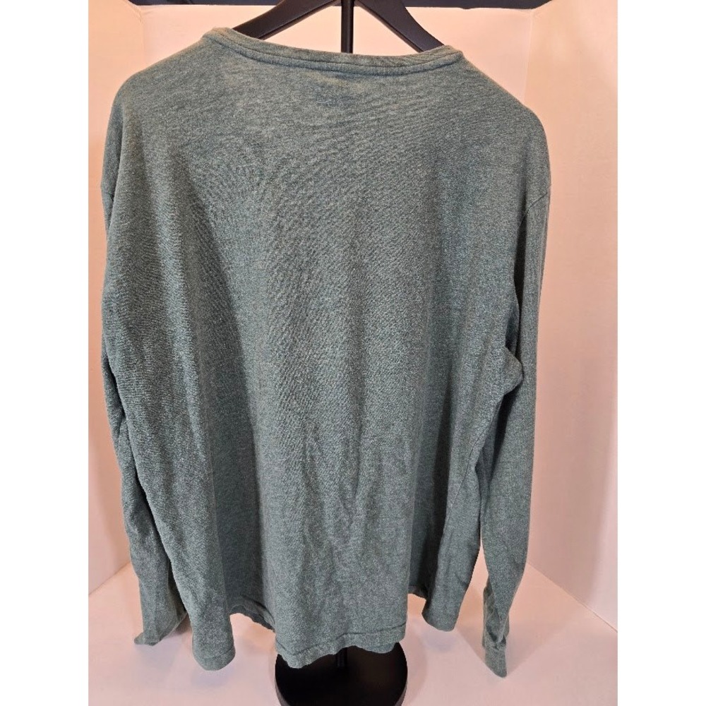Polo Ralph Lauren Men's Long Sleeve T-Shirt Green Pony Logo Casual‎ Top